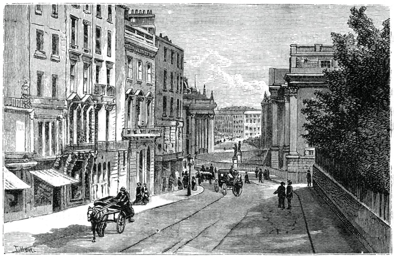 شارع جرافتون ، دبلن ، 1900. بواسطة T. Hart