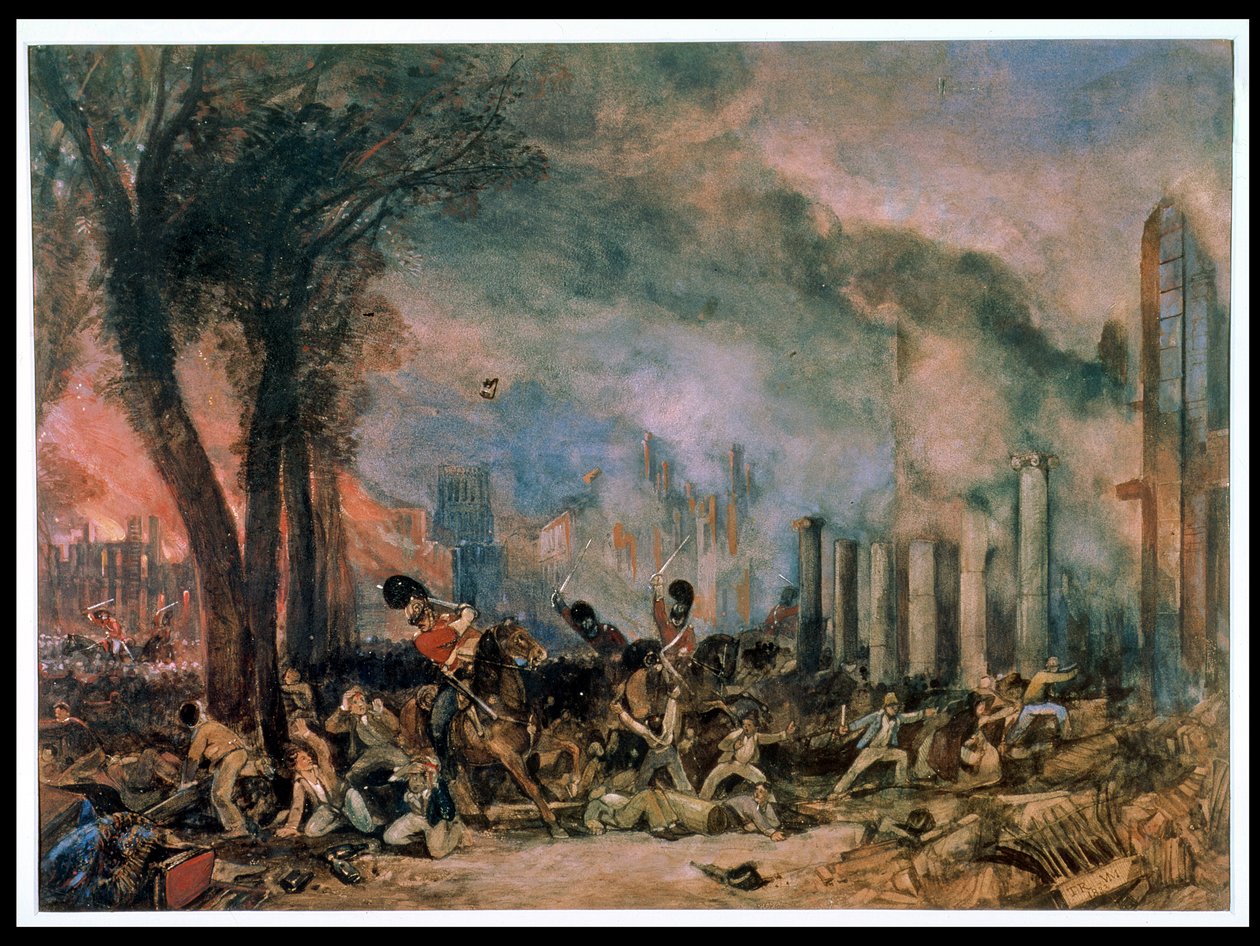 المسؤول عن حراس التنين الثالث في كوين سكوير ، بريستول ، الاثنين 31 أكتوبر 1831 بواسطة TL و Muller William J.Rowbotham