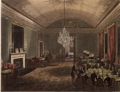 غرفة اشتراك رائعة في Brooks من Ackermann's Microcosm of London بواسطة تي وبوجين إيه سي رولاندسون