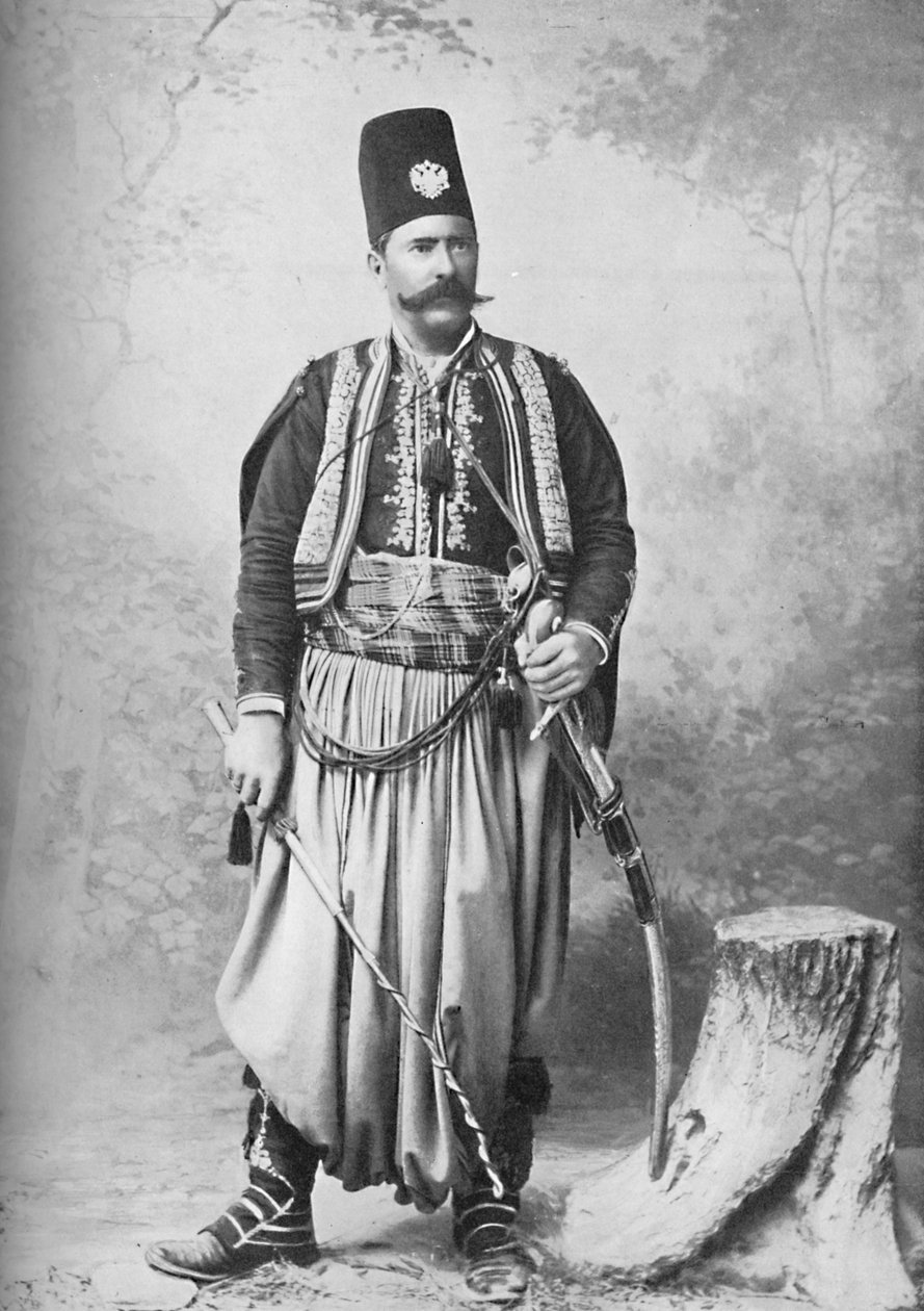 سوري في زيه الكامل 1902 بواسطة TR دوماس وابنه