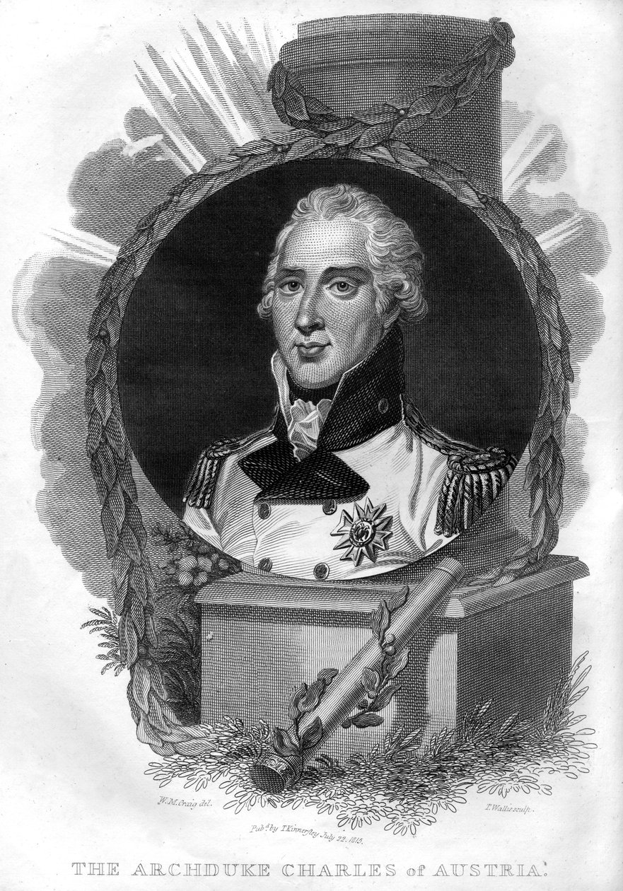 الأرشيدوق تشارلز النمسا 1771-1847 ، 1816. بواسطة T. Wallis