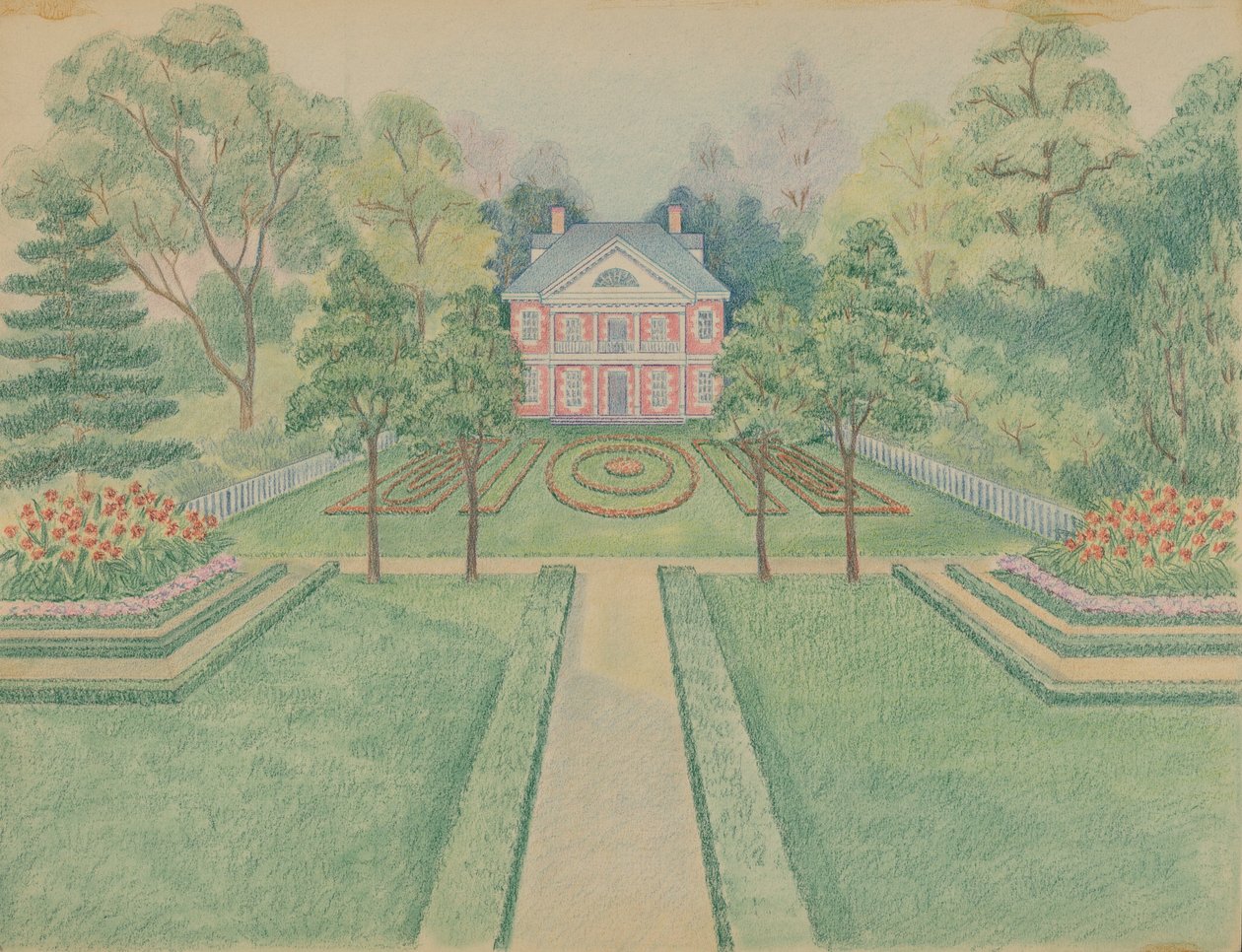 NW Stuyvesant Residence ، c. 1936. بواسطة طابع هوشير