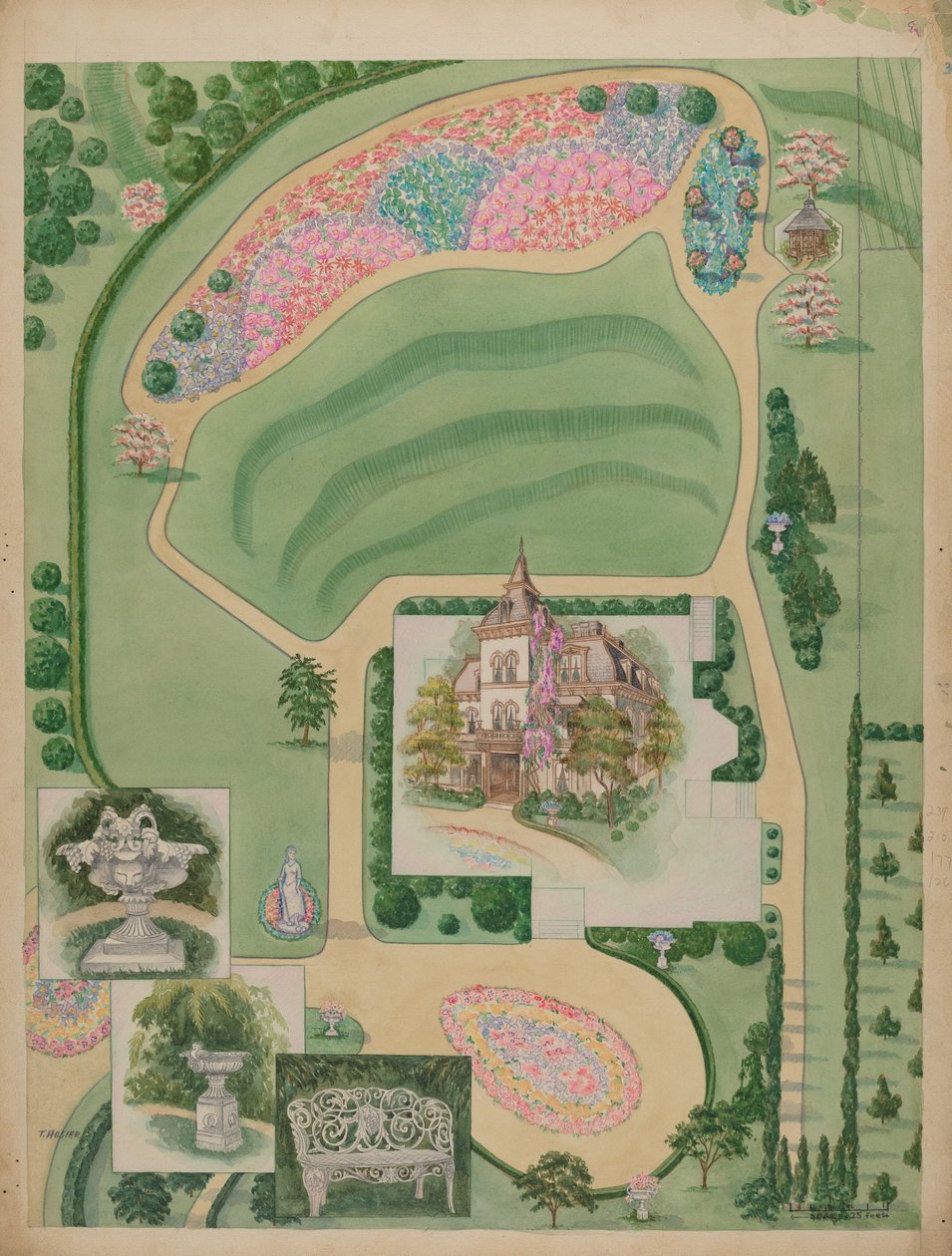 William A. Wheelock Estate ، c. 1936. بواسطة طابع هوشير