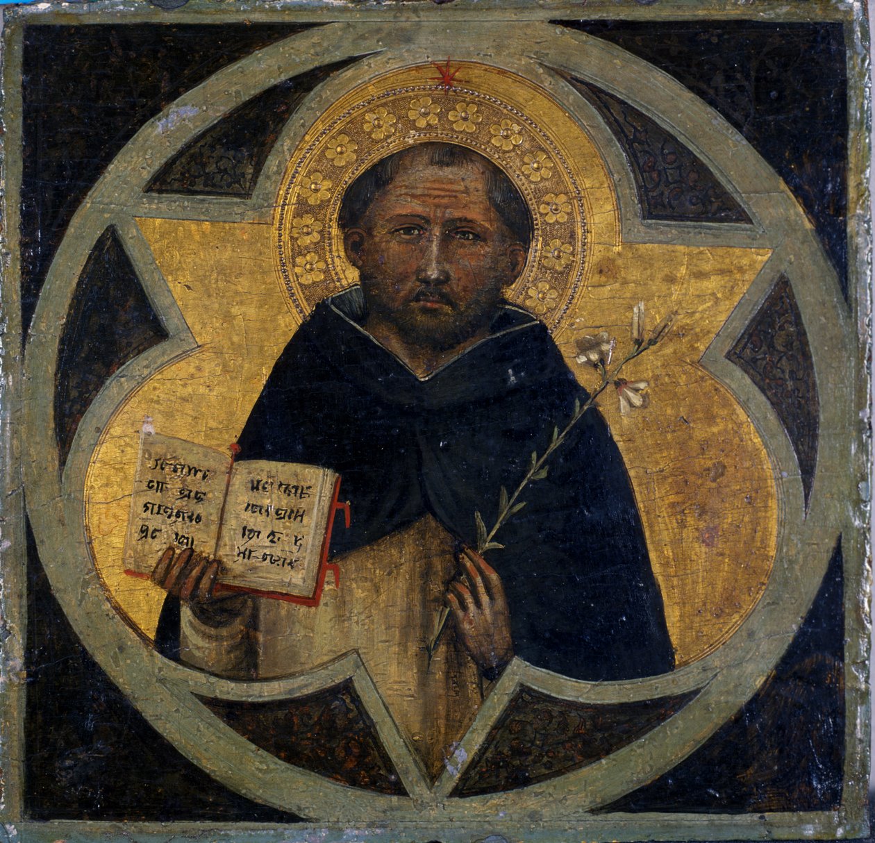سانت دومينيك ، c.1400 (درجة حرارة على الخشب) بواسطة Taddeo di Bartolo