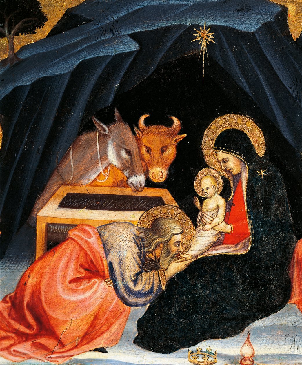 العشق من المجوس (التفاصيل) بواسطة Taddeo di Bartolo