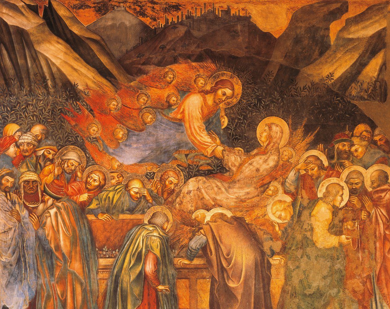 صعود العذراء إلى الجنة ، مشهد من حياة العذراء بواسطة Taddeo di Bartolo