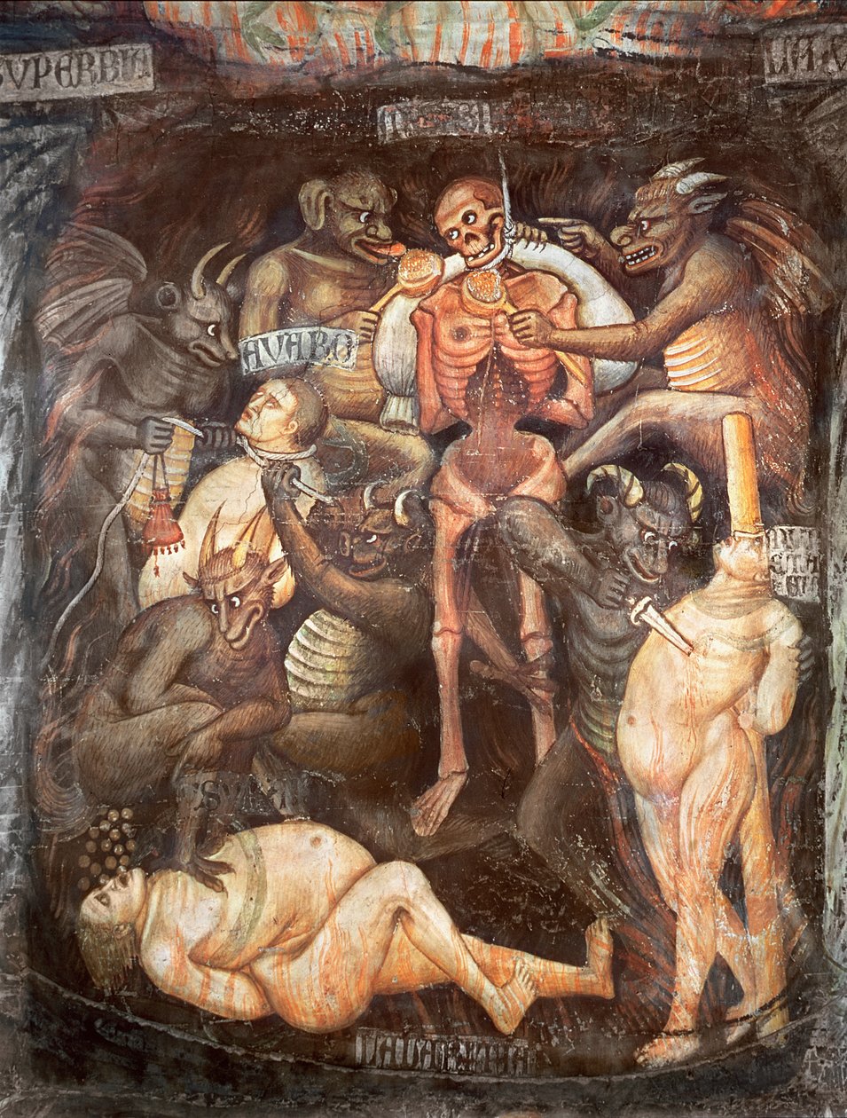 الجحيم ، تفاصيل الجشع ، ج 1394 بواسطة Taddeo di Bartolo
