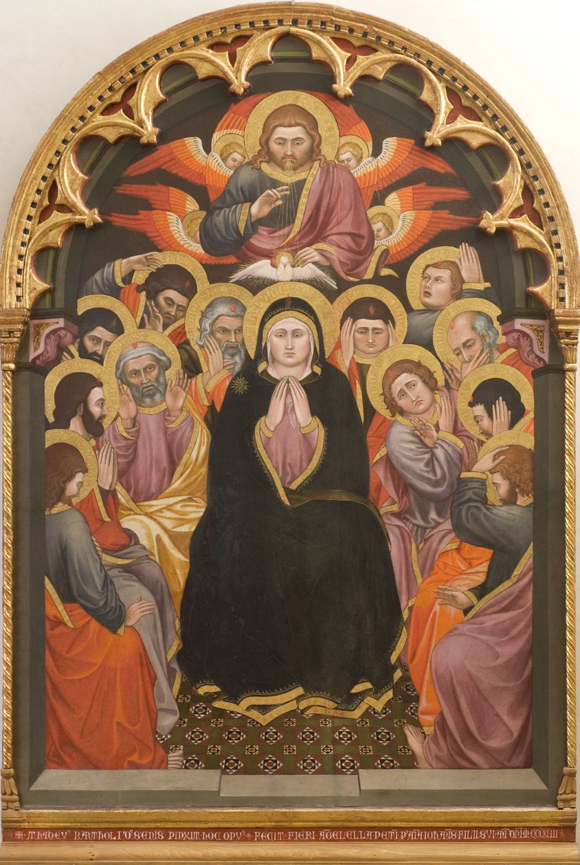 عيد العنصرة 1403. بواسطة Taddeo di Bartolo