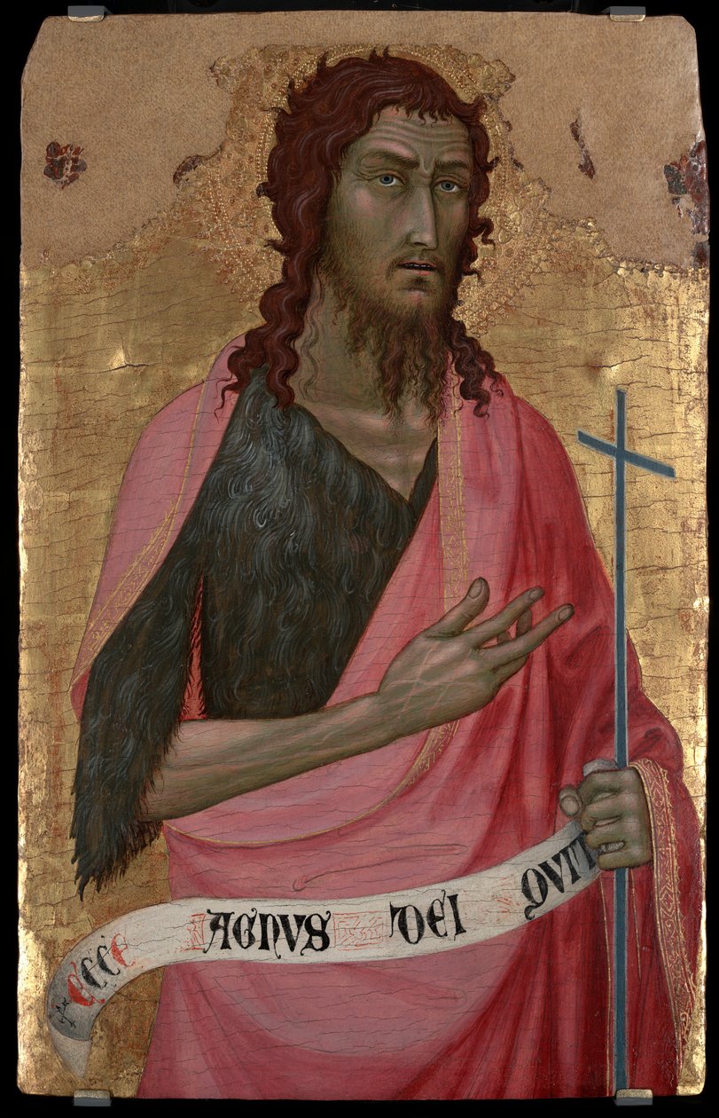 القديس يوحنا المعمدان بواسطة Taddeo di Bartolo