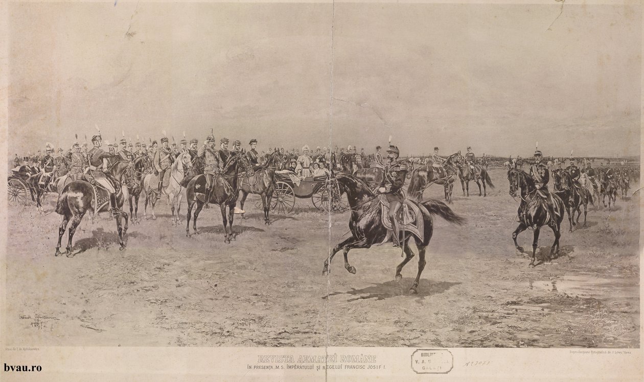 Revista Armatei Romane بحضور جلالة الإمبراطور والملك فرانسيس جوزيف الأول ، 1897 n بواسطة Tadeusz Ajdukiewicz