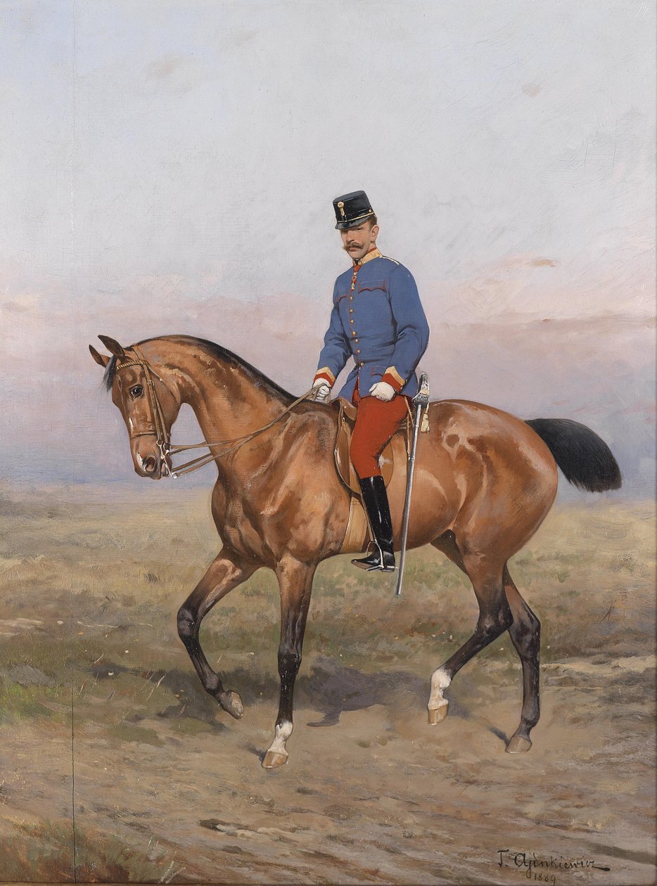 صورة الفروسية لرودولف ، ولي عهد النمسا (1858-1889) بواسطة Tadeusz Ajdukiewicz