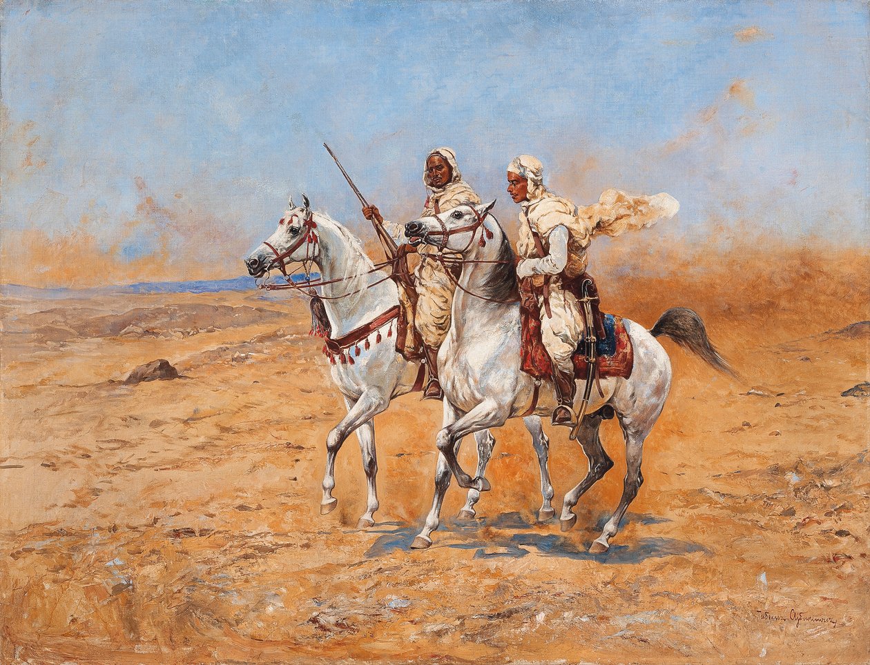عبور الصحراء (زيت على قماش) بواسطة Tadeusz Ajdukiewicz