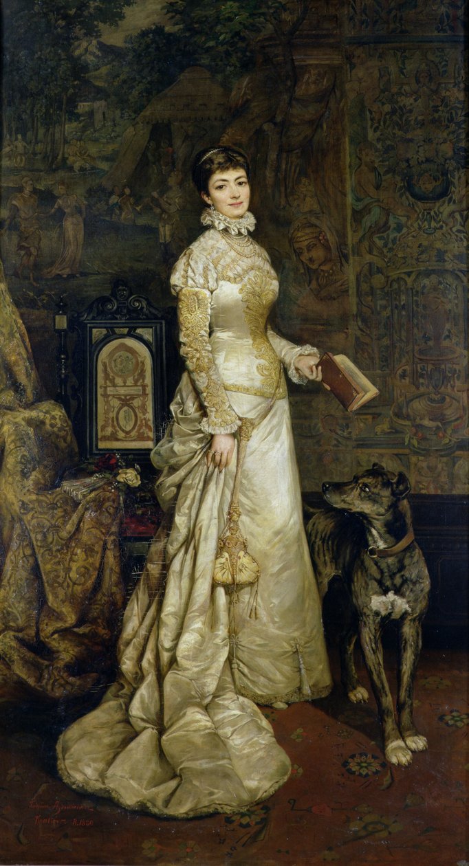 صورة هيلينا مودرزجوسكا (1840-1909) 1880 بواسطة Tadeusz Ajdukiewicz