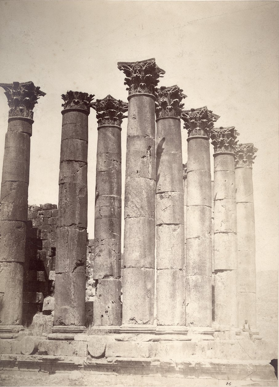 معبد الشمس ، جرش ، 1875 بواسطة تانكريد دوماس