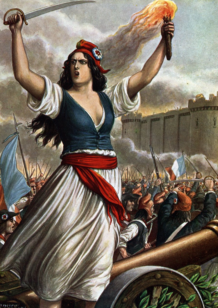 الثورة الفرنسية عام 1789: اقتحام الباستيل في 14 يوليو بواسطة تانكريدي سكاربيللي