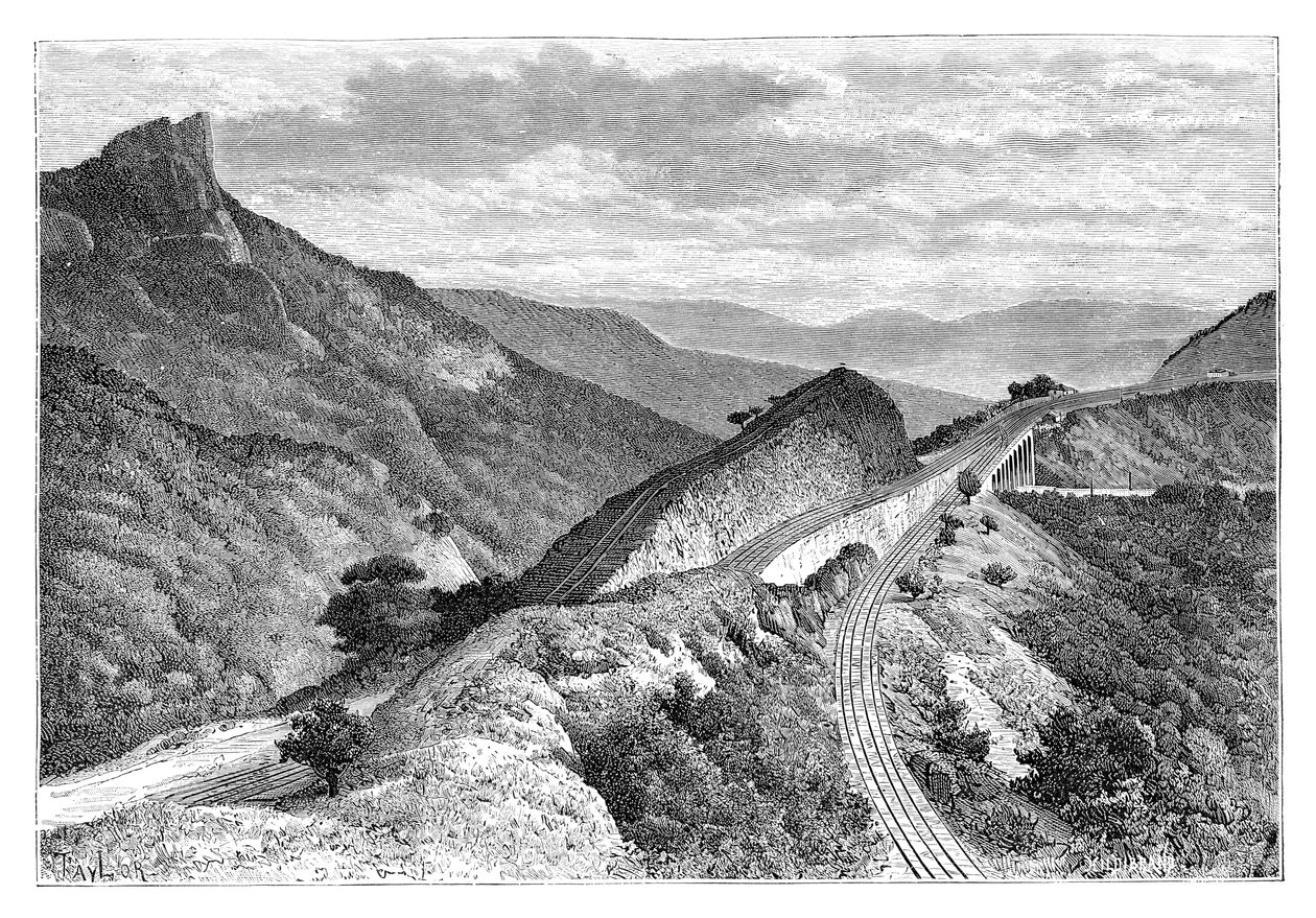 بهور غات ، بالقرب من خاندالا ، الهند ، 1895. بواسطة تايلور