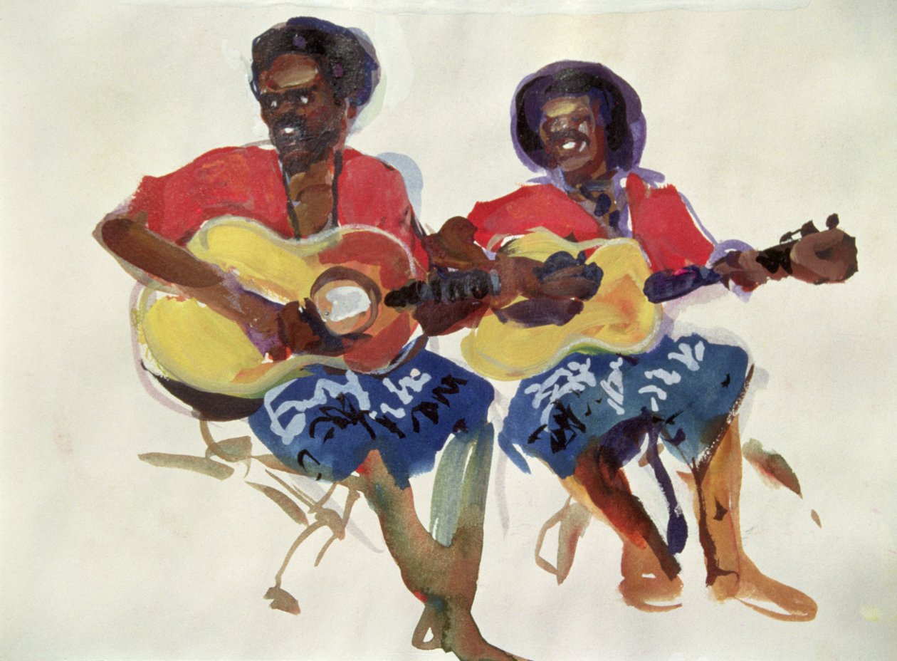 Fijian Guitar Duo ، 1985 بواسطة تيد بلاكال