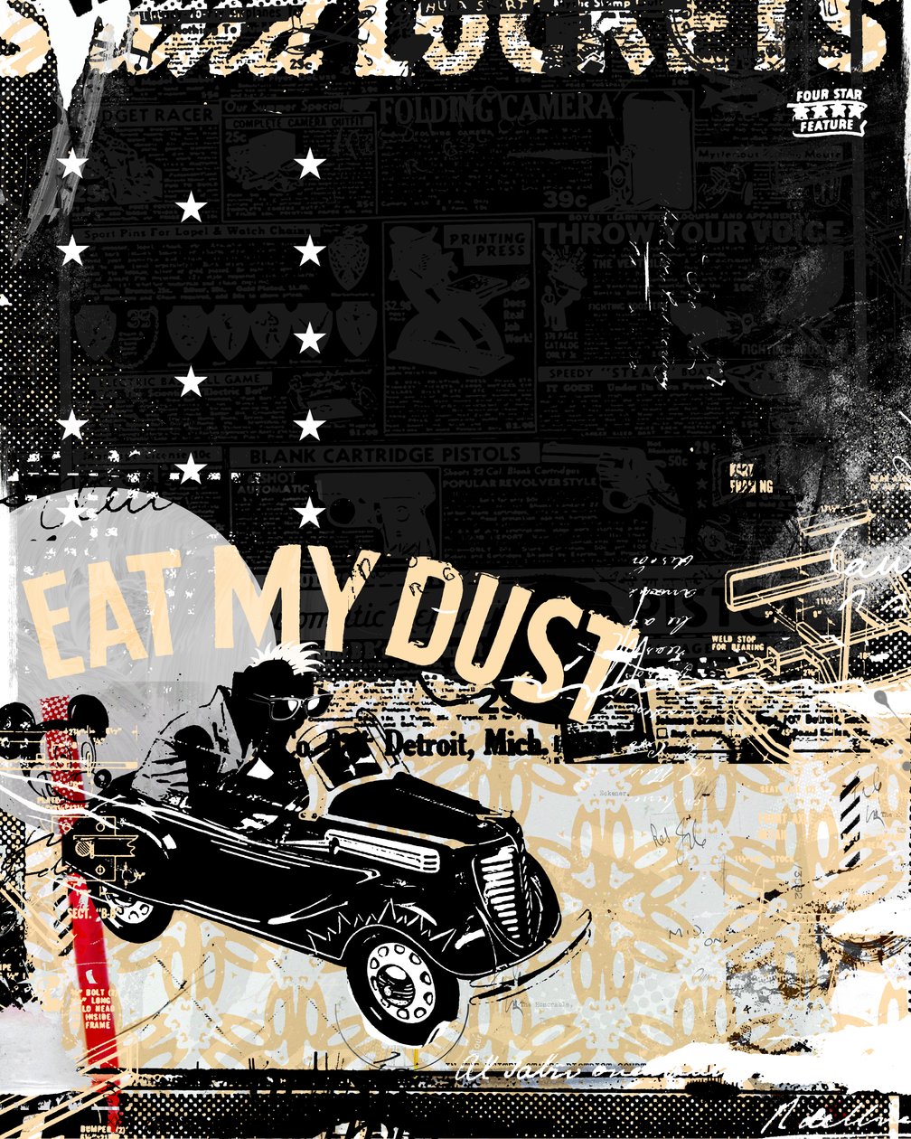 Eat My Dust، 2014 (ملصقة على قماش) بواسطة تيس ألبرز