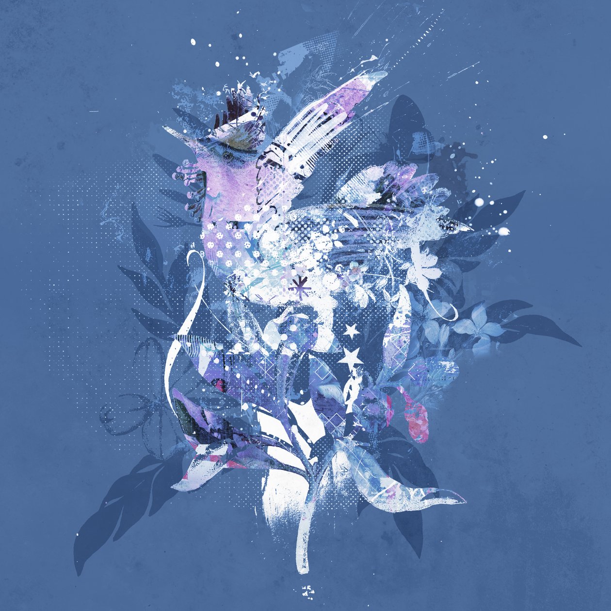Freebirdy، 2015 (صورة مجمعة على قماش) بواسطة تيس ألبرز