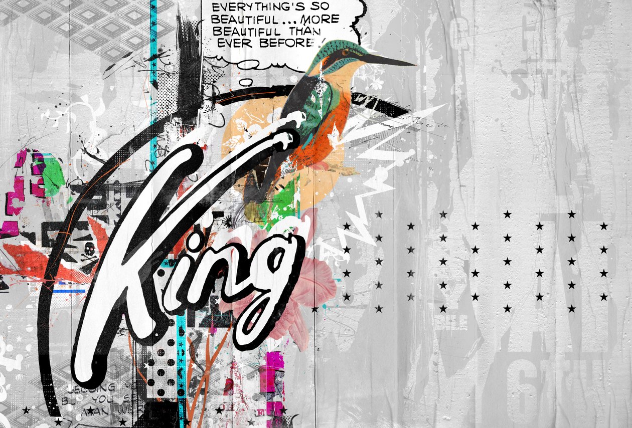 Kingbird ، 2015 (كولاج على قماش) بواسطة تيس ألبرز