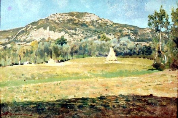 أغسطس في بيرترامالا بواسطة Telemaco Signorini