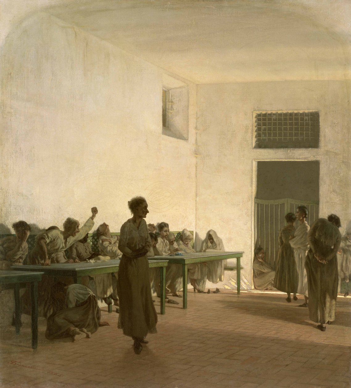 المجنون 1865 بواسطة Telemaco Signorini