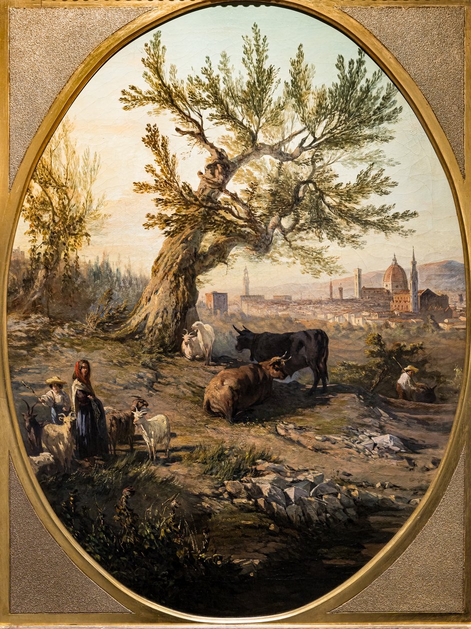 منظر لأرنو وسانت من قلعة بلفيدير بواسطة Telemaco Signorini