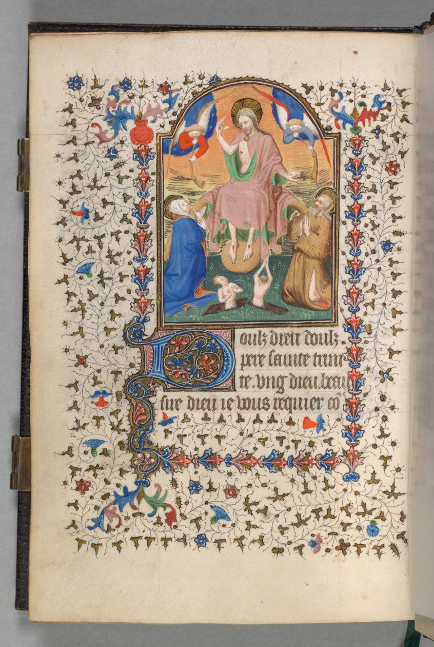 كتاب ساعات استخدام باريس: Fol. 204 ظ ، الدينونة الأخيرة ، ج. 1420. بواسطة سيد بيدفورد