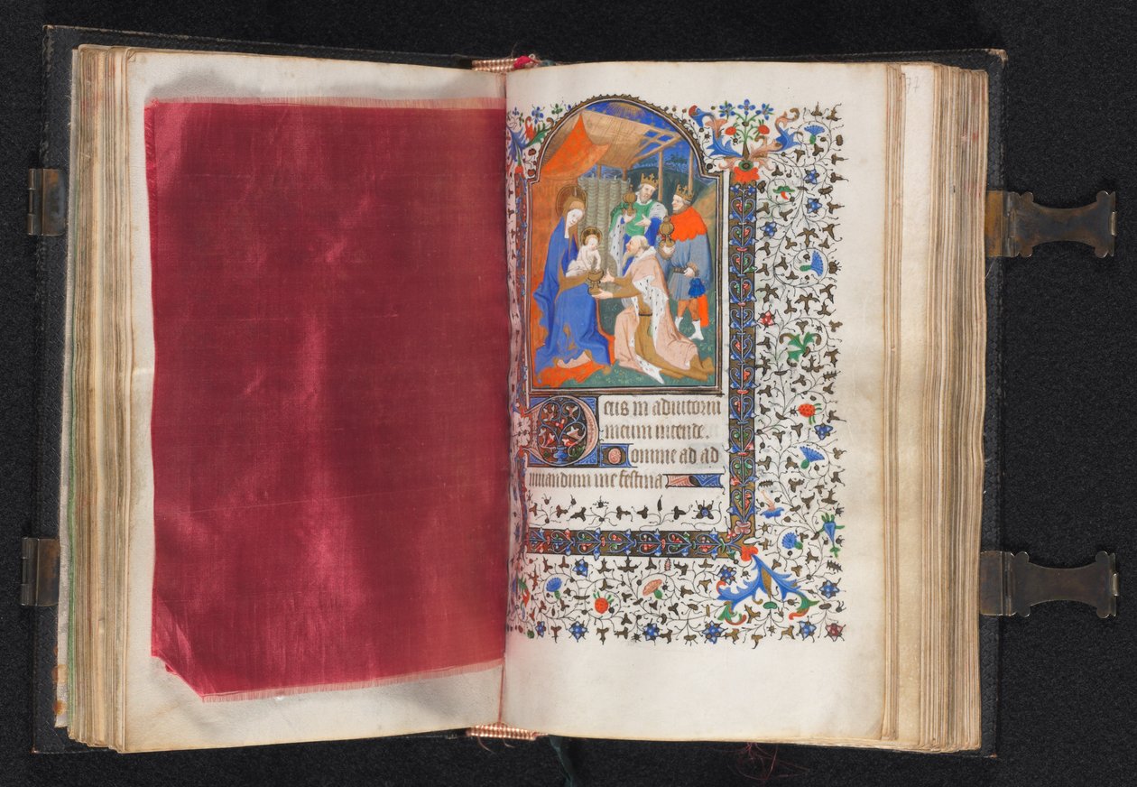 كتاب ساعات استخدام باريس: Fol. 66v ، مزين الحدود ، ج. 1420. بواسطة سيد بيدفورد