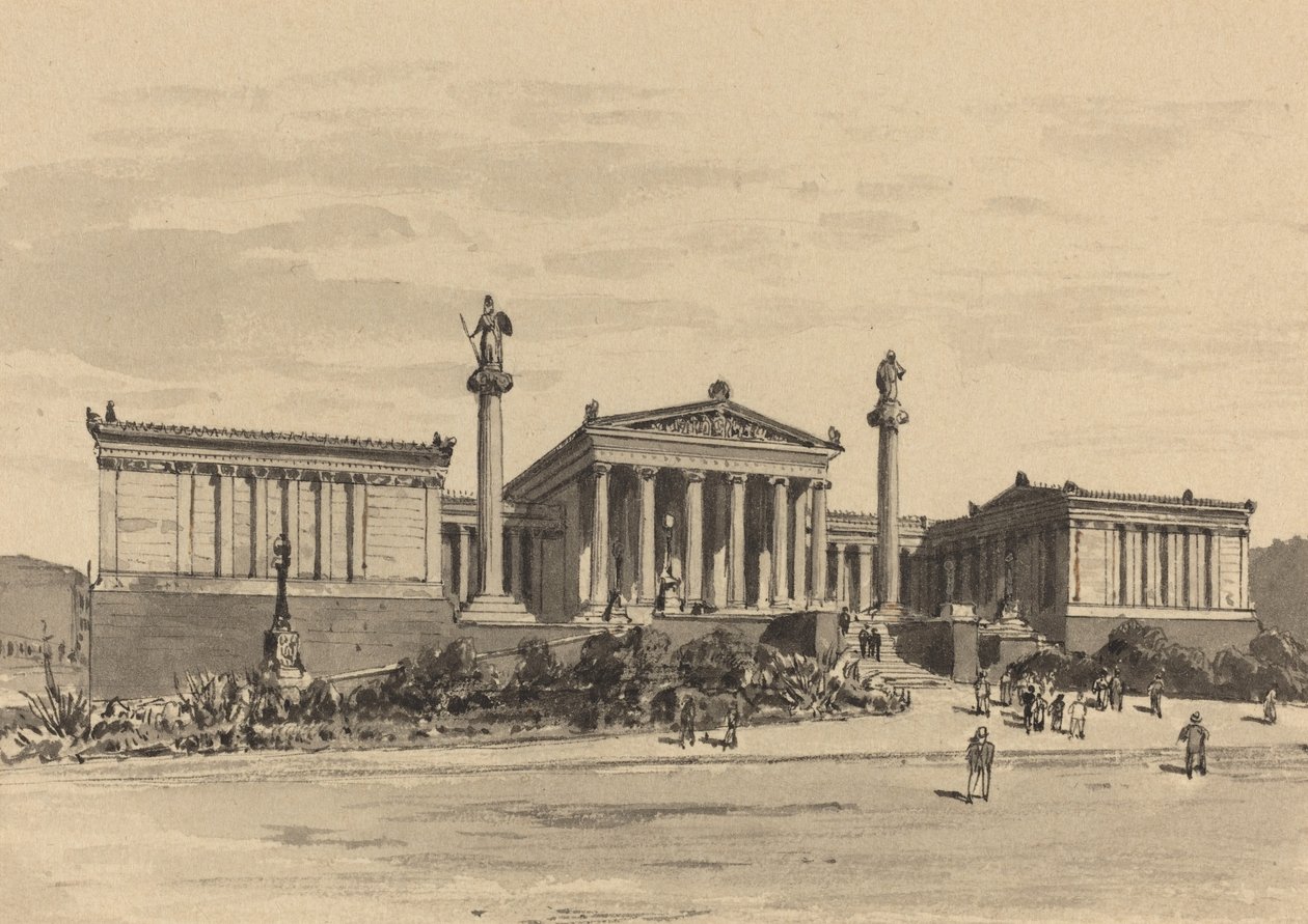 الأكاديمية ، 1890. بواسطة Themistocles من الكسارة الزاوية