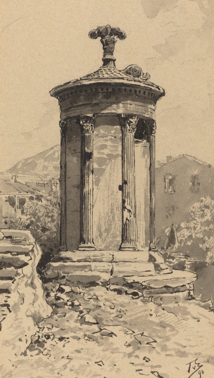 نصب ليسكراتيس ، 1890. بواسطة Themistocles من الكسارة الزاوية
