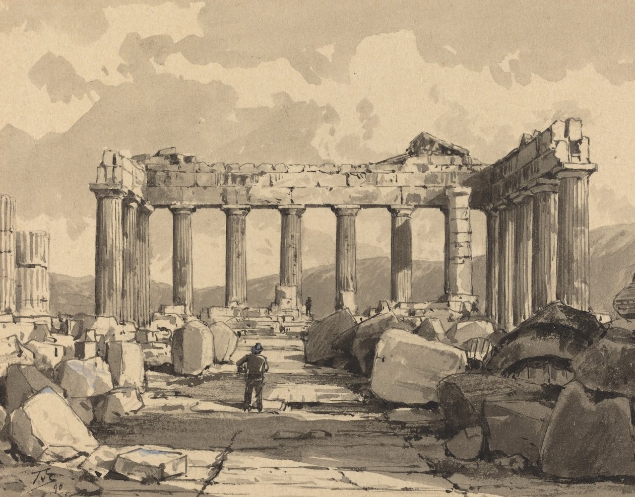 بارثينون من الداخل بواسطة Themistocles من الكسارة الزاوية