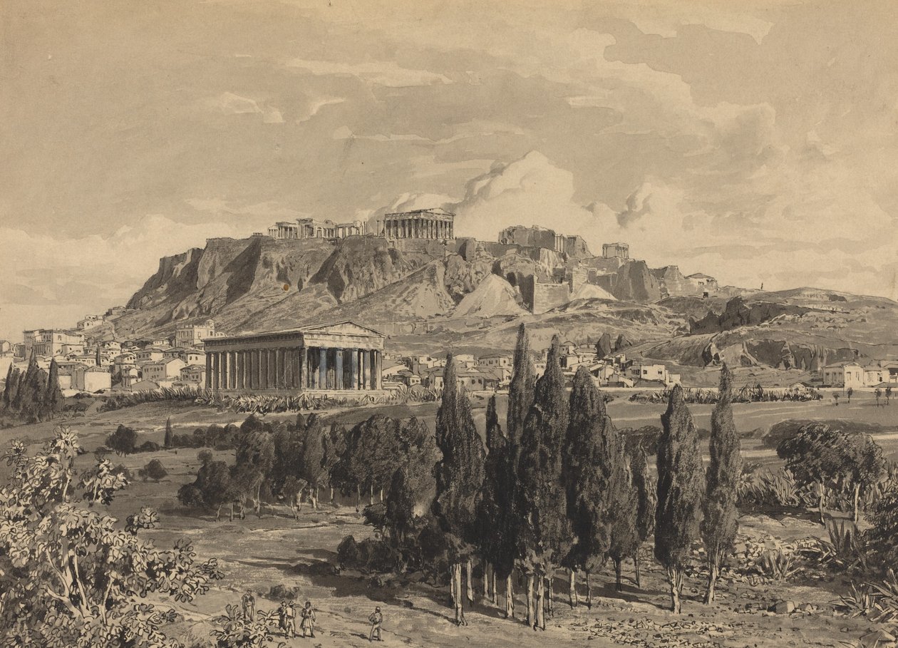 معبد Hyphaestus بواسطة Themistocles من الكسارة الزاوية
