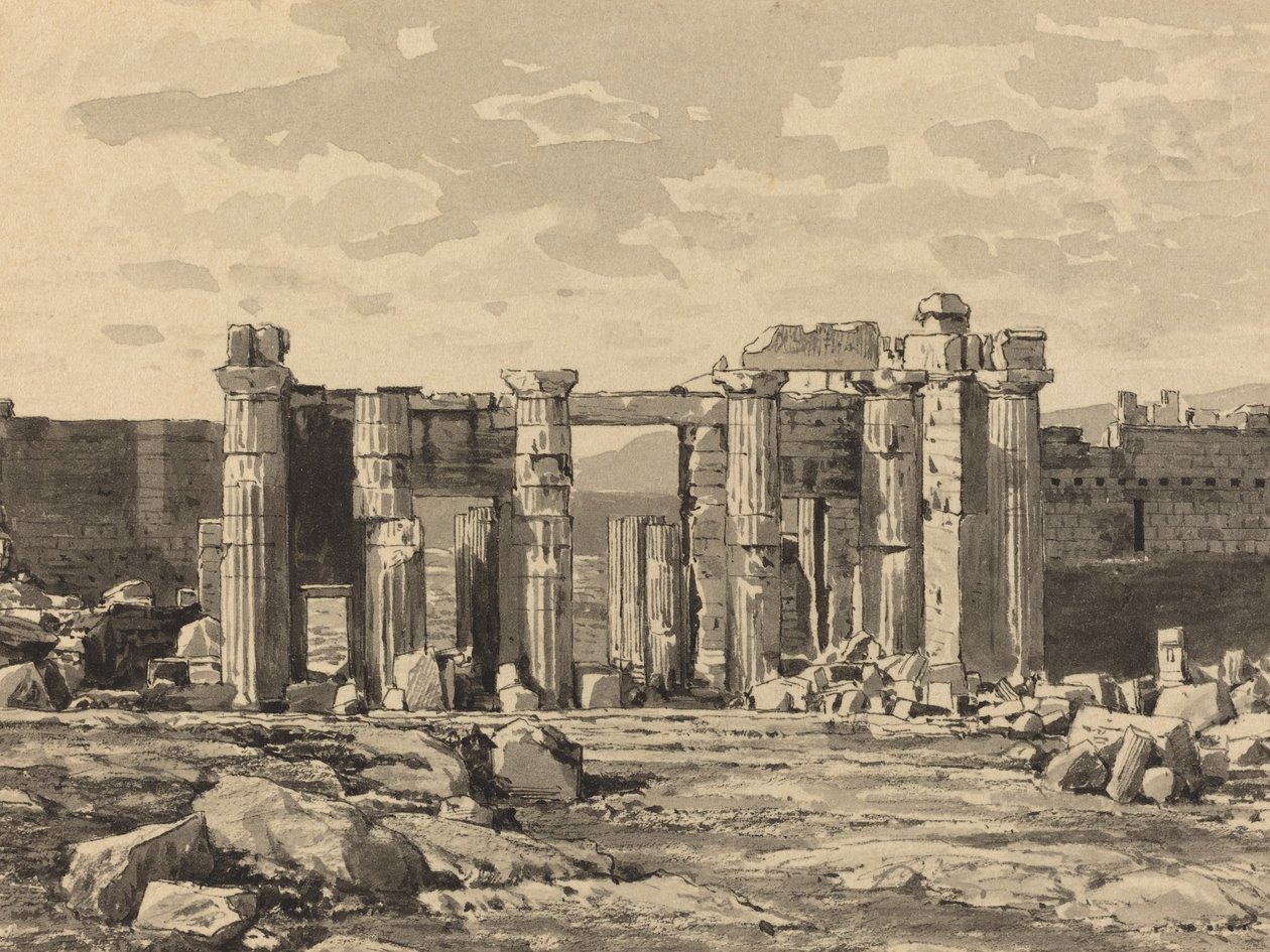 Propylaeum من الشرق بواسطة Themistocles من الكسارة الزاوية