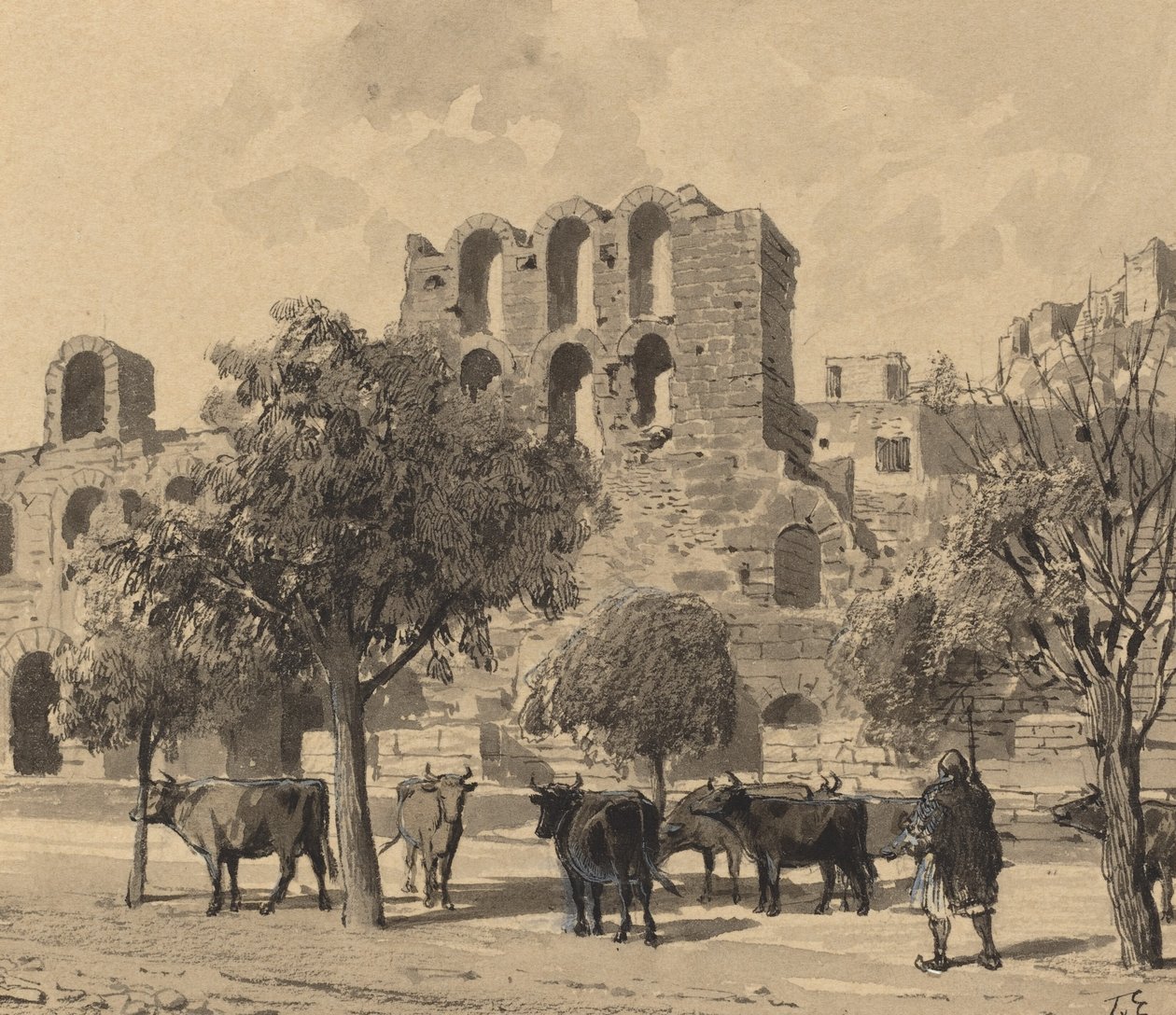 مسرح هيرودس أتيكوس بواسطة Themistocles من الكسارة الزاوية
