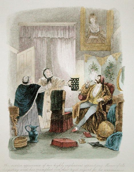 رسم توضيحي من زيارة لندن الرائعة إلى عماته الأولى في البلد ، نُشر عام 1859 (انظر أيضًا 193200 ، 203629-30) بواسطة ثيو ثيو