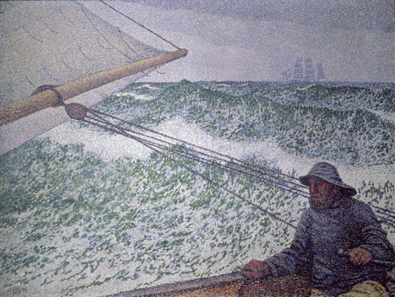 الرجل في تيلر ، 1892 بواسطة Théo van Rysselberghe