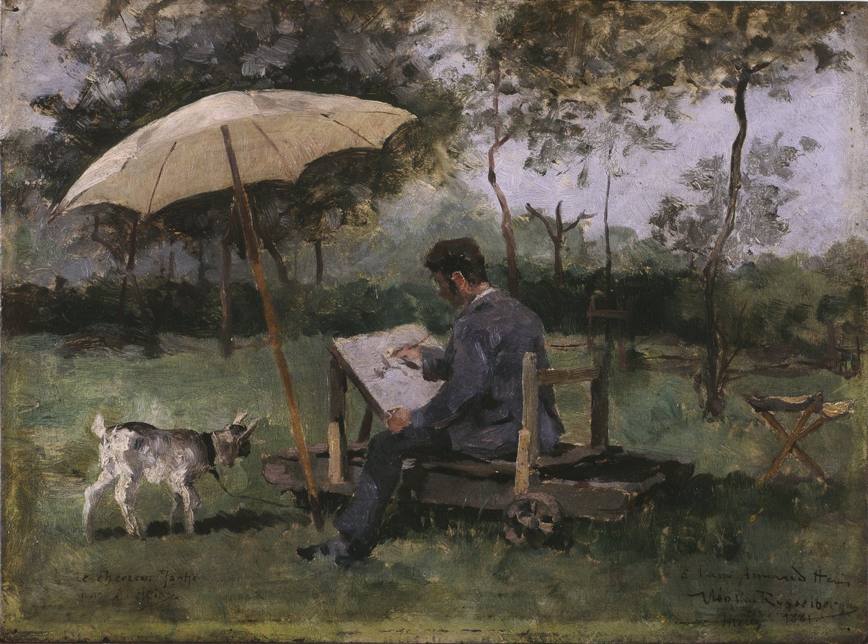لوحة أرماند هينز (زيت على لوح) بواسطة Théo van Rysselberghe