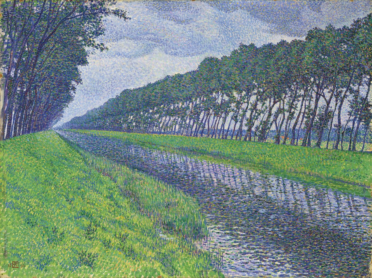 القناة في فلاندرز. القناة في فلاندرز في طقس حزين ، 1894 بواسطة Théo van Rysselberghe