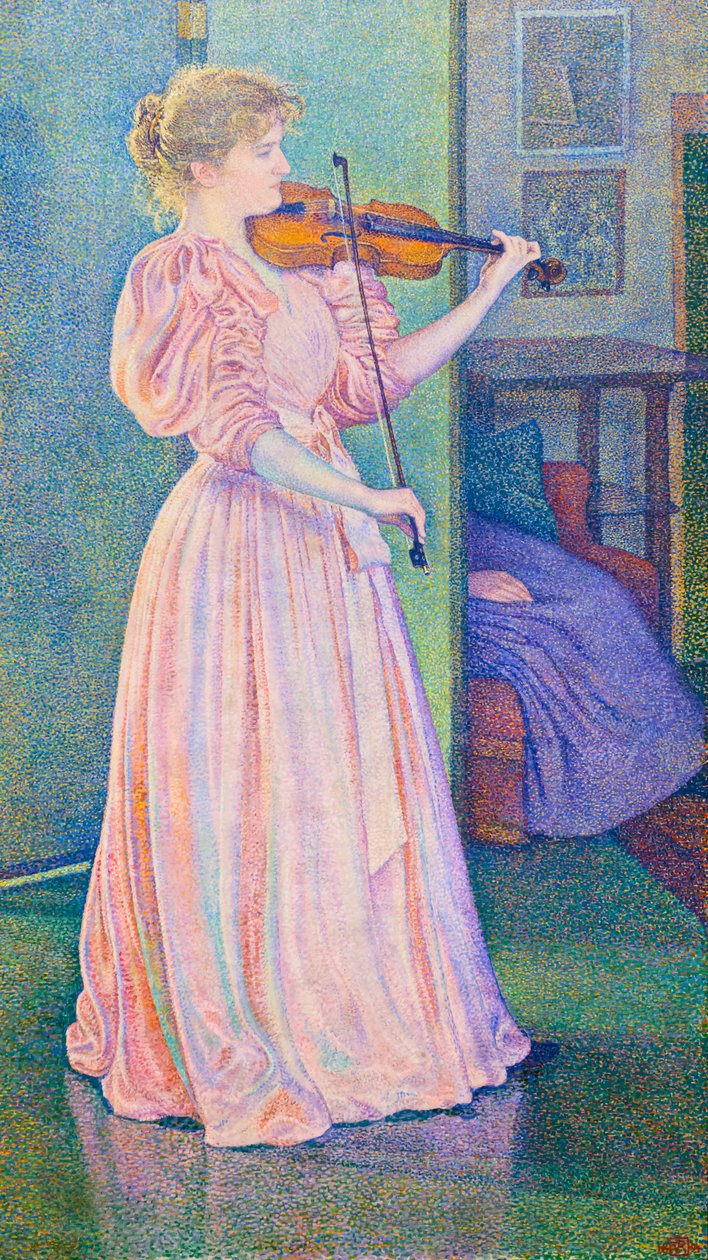 صورة عازفة الكمان إيرما سيثي بواسطة Théo van Rysselberghe
