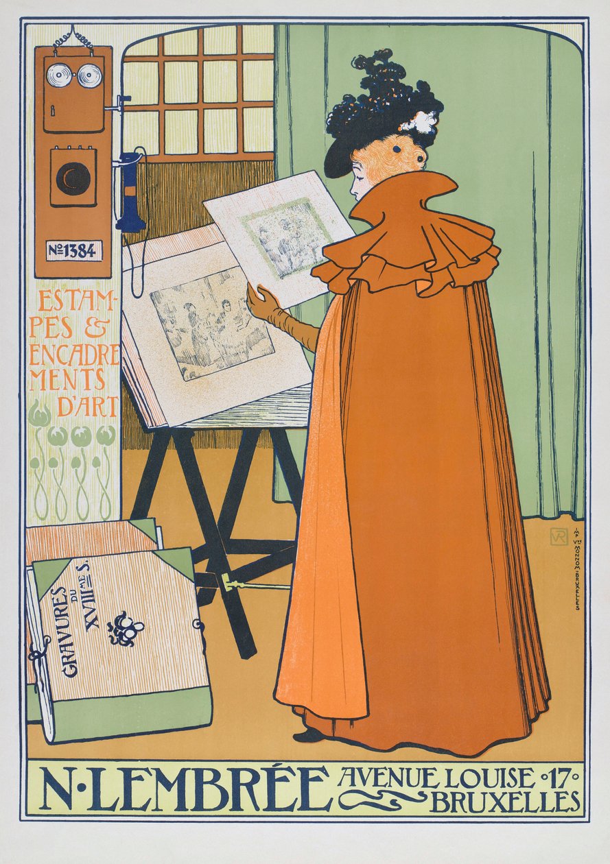 متجر الفن الإعلاني ، بروكسل بواسطة Théo van Rysselberghe