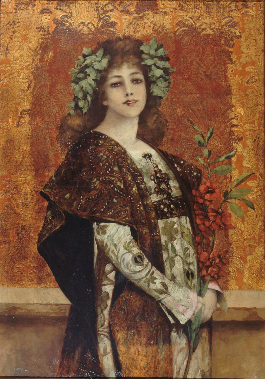 صورة لسارة برنهارد 1844-1923 باسم جيسموندا ، حوالي 1896. بواسطة ثيوبالد شارتران