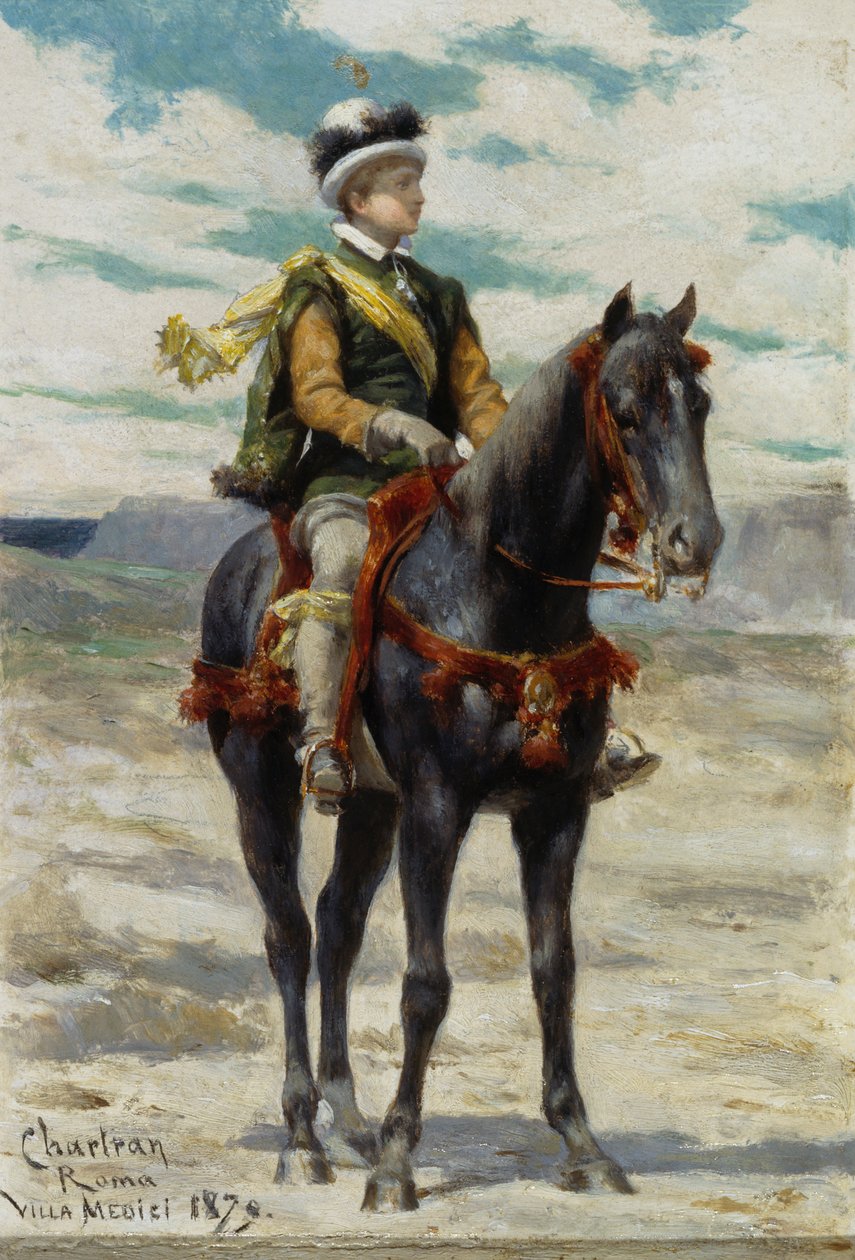 الشاب على ظهور الخيل بواسطة ثيوبالد شارتران