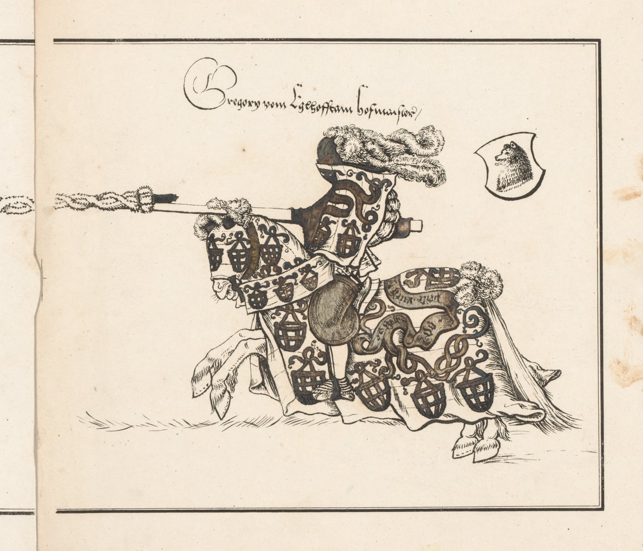 كتاب عن البطولات: Jouster Facing Left بواسطة ثيوبالد سينفيلدر