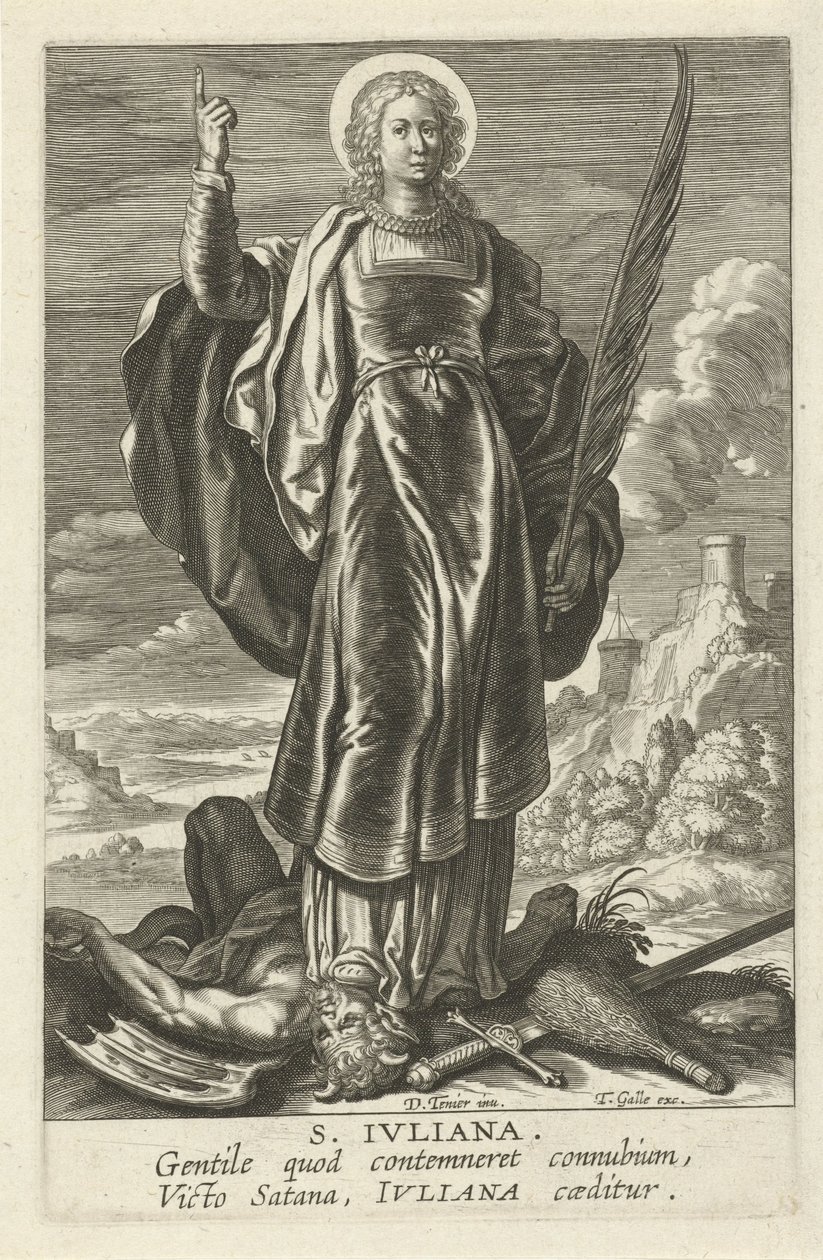 هيليج جوليانا S. Juliana (العنوان على الكائن) المؤنث Heiligen (عنوان المسلسل) مرآة مضيئة عذراء (عنوان المسلسل) بواسطة ثيودور جالي