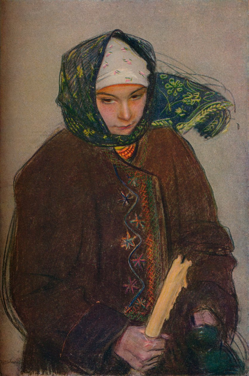 "فتاة روثينية من الفلاحين" ، 1907 بواسطة ثيودور اكسينتوفيتش