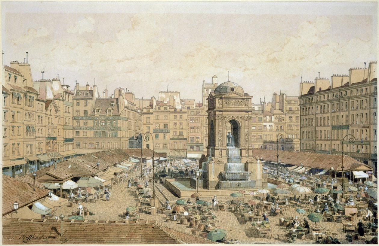 The Marche aux Innocents (قلم وحبر ومرحاض على ورق) بواسطة تيودور جوزيف هوبرت هوفباور