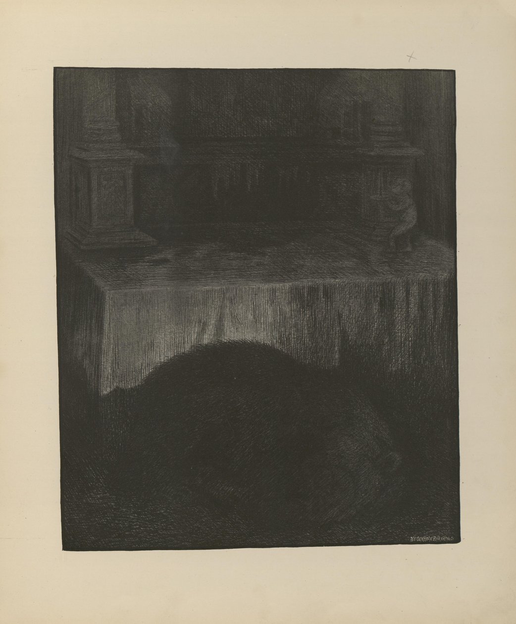 رسم توضيحي مأخوذ من كتاب Svartedauen بواسطة Kittelsen، Th. ونشرته L.E. Tvedte (رقم 1901) بواسطة ثيودور كيتلسن