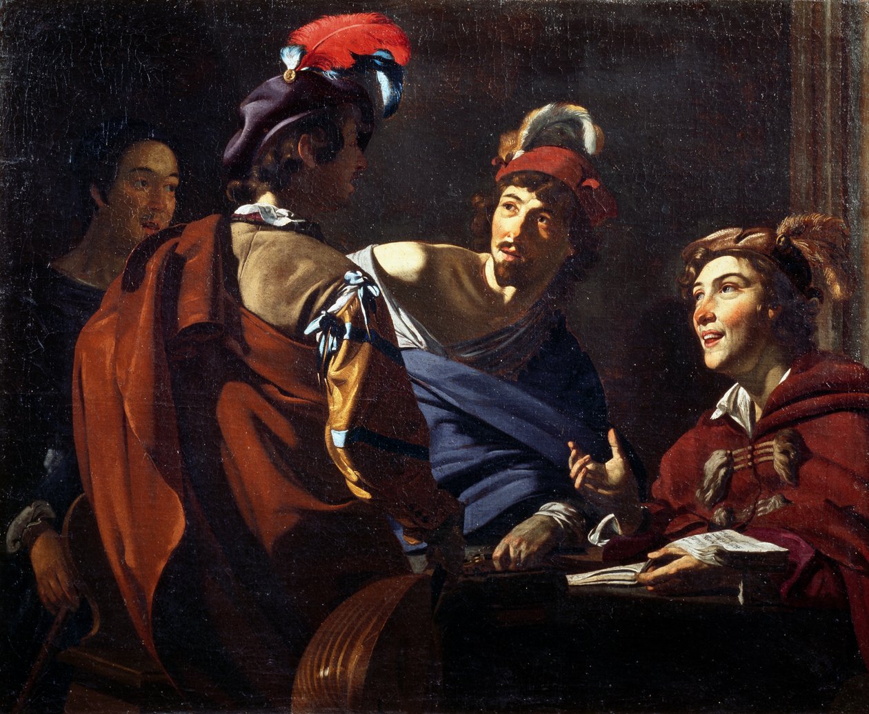 Musicians, c.1620 (oil on canvas) بواسطة روايات ثيودور