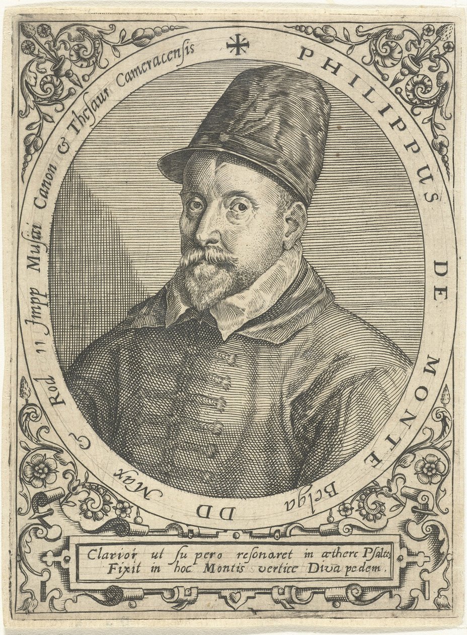 صورة الملحن فيليب دي مونتي 1521-1603 ، ج. 1598 بواسطة تيودور دي بري